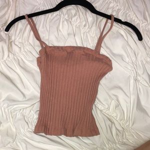 Dusty rose Urban Outfitters crop top